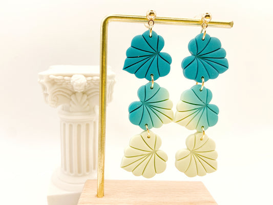 Emerald Green and Beige leaves / Hojas de color esmeralda y beige